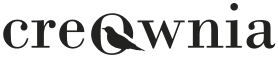 Logo „creQwnia” w czarnym kolorze na jasnym tle.